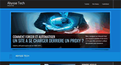 Desktop Screenshot of abysse-tech.com